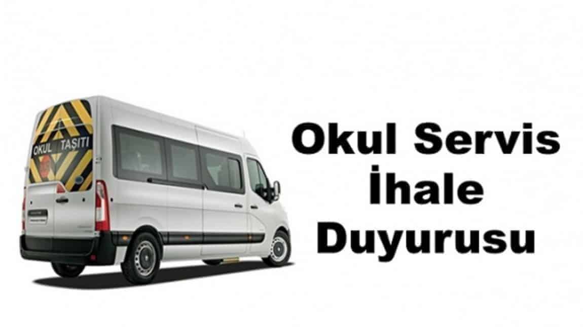 2024-2025 OKUL SERVİS İHALE DUYURUSU