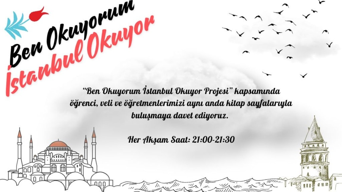 Veli, Öğrenci ve Öğretmenlerimizi Her Akşam 21:00-21:30 Saatleri Arası Kitap Okumaya Davet Ediyoruz.